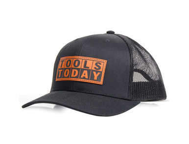 Adjustable Trucker Hats with Laser Engraved Leatherette ToolsToday Logo Patch