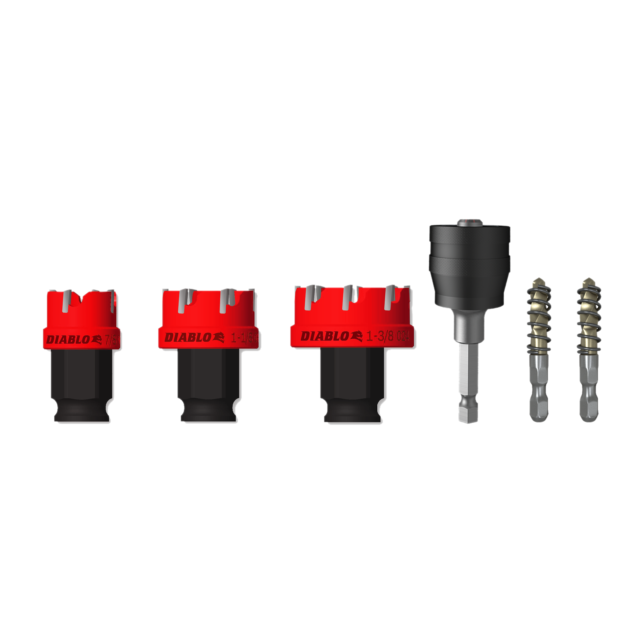 Diablo DHS06CFS 6 pc Steel Demon™ Carbide Teeth Hole Cutter Set (6-Pieces)