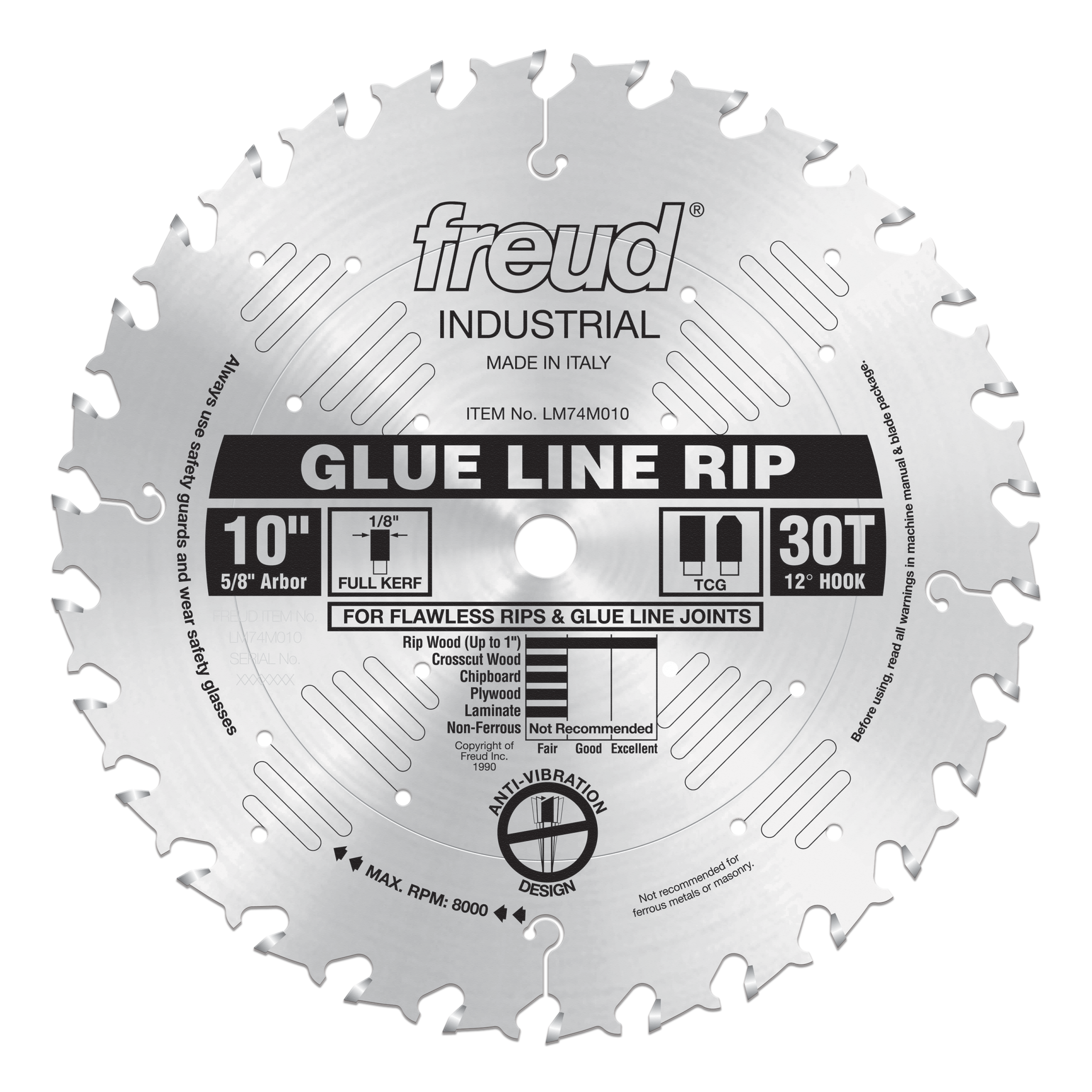 Freud LM74M010 10" Glue Line Ripping Blade