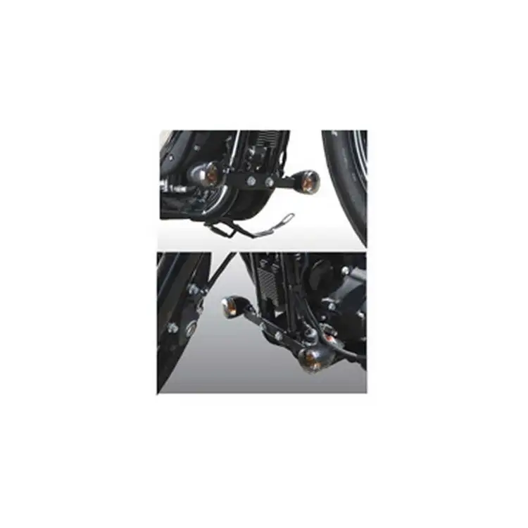 West Eagle Frame Mount Front Turn Signal Brackets Harley Sportster 883 1200 Cust