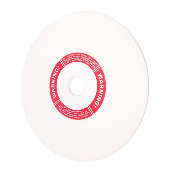 8" Dia x 1/8" Thick x 1-1/4" Bore - WHITE 60 -- Vitrified Wheel