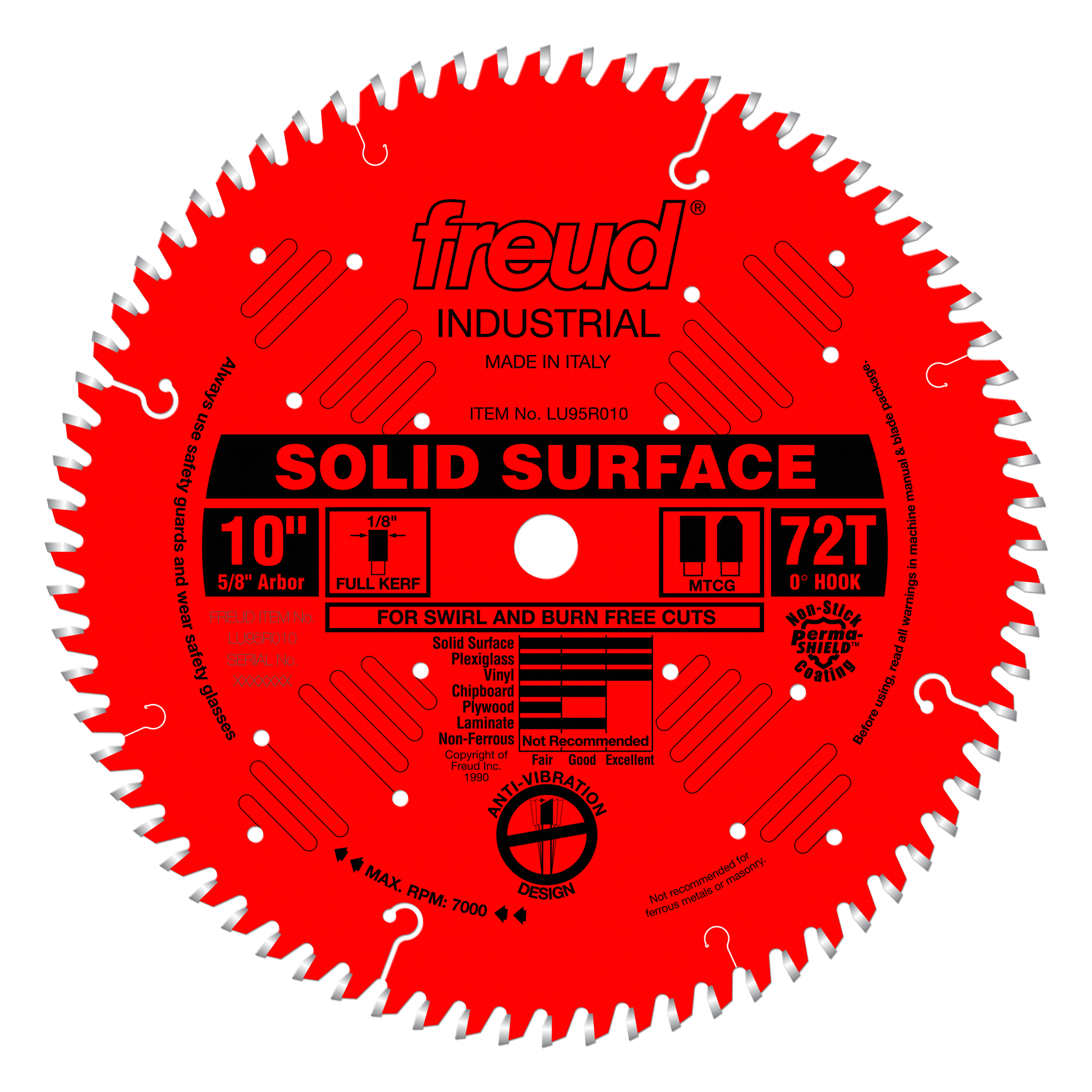 Freud LU95R010 10" Solid Surface Blade