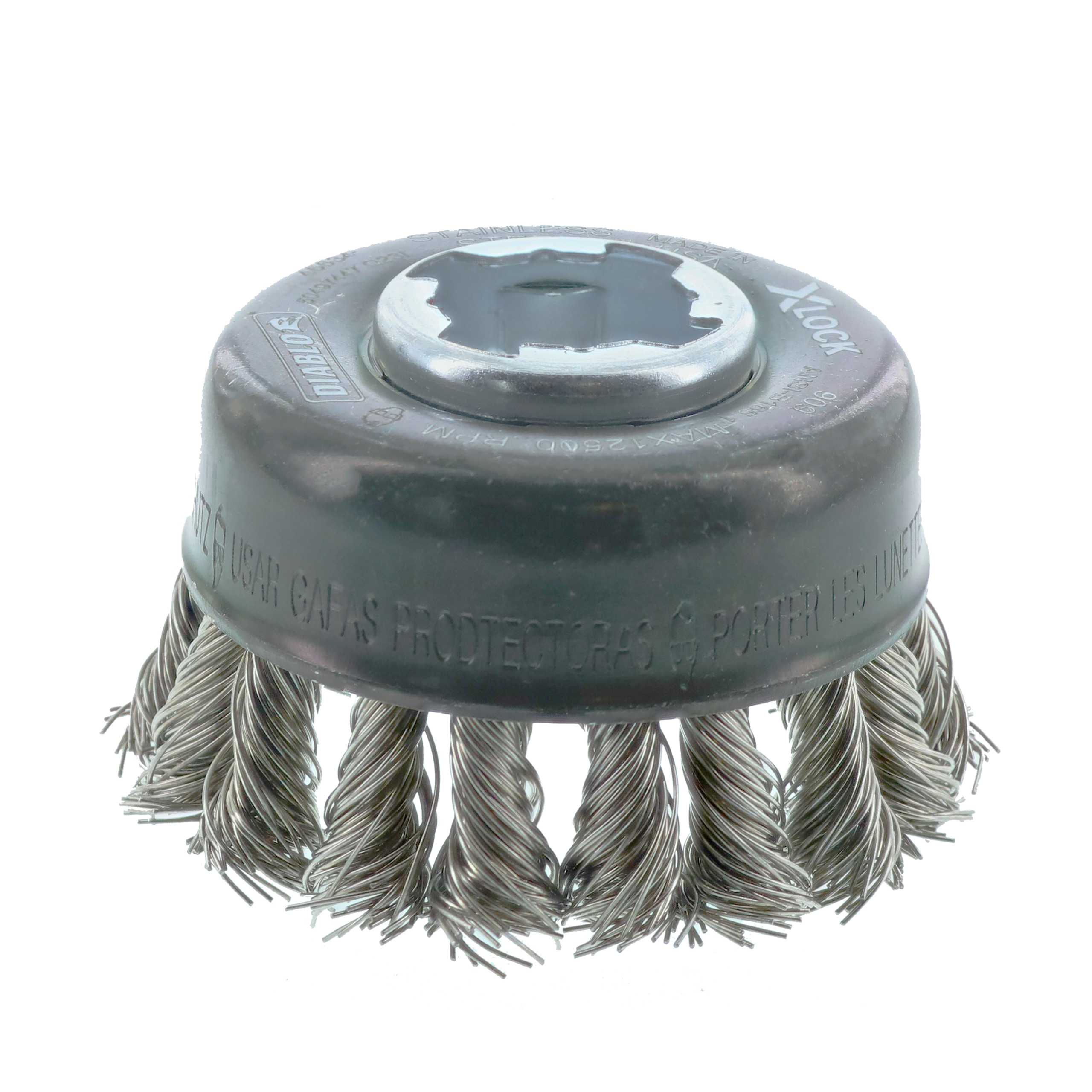 Diablo DPB275XKCS01F 2-3/4" X-LOCK Stainless Steel Knot Cup Brush