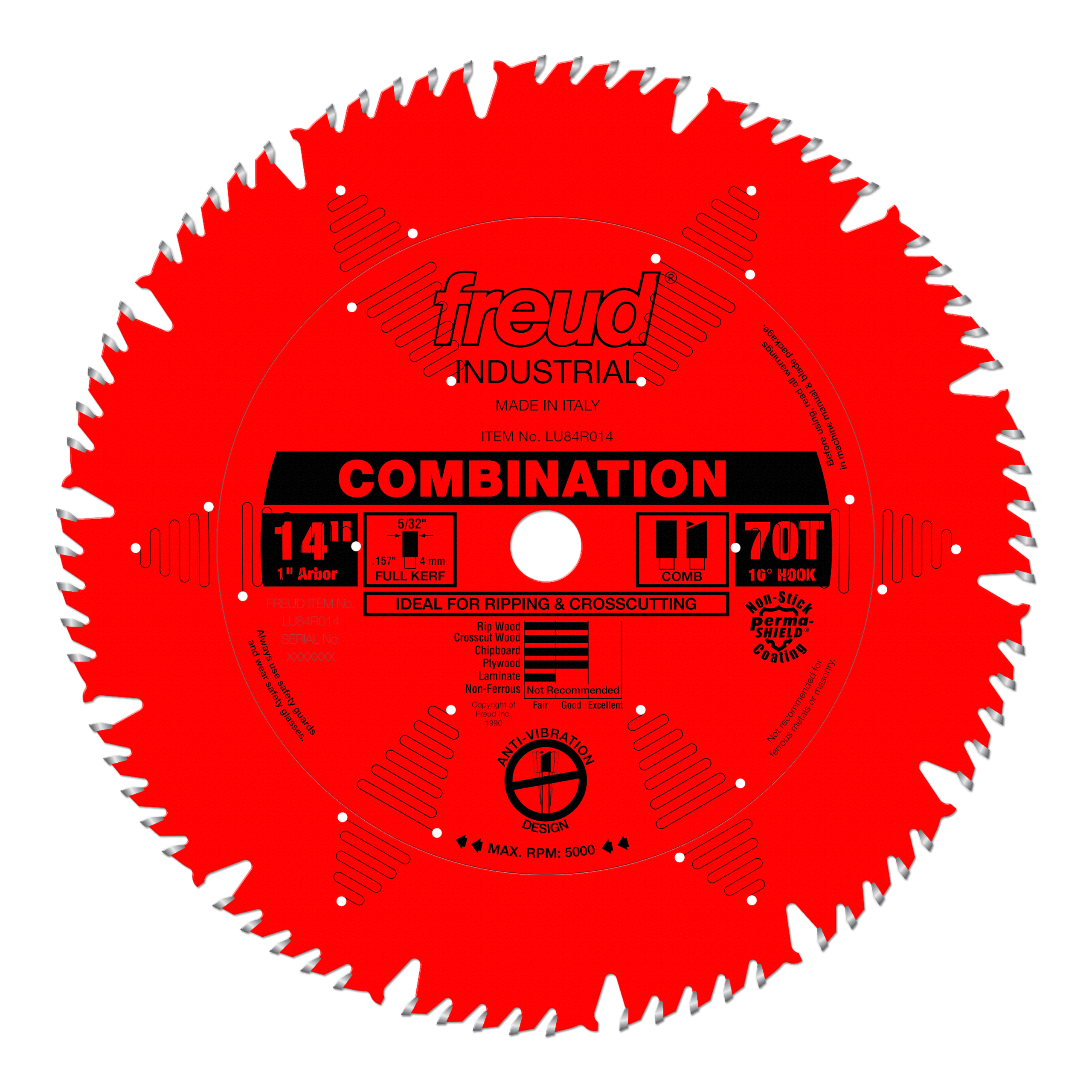 Freud LU84R014 14" Combination Blade